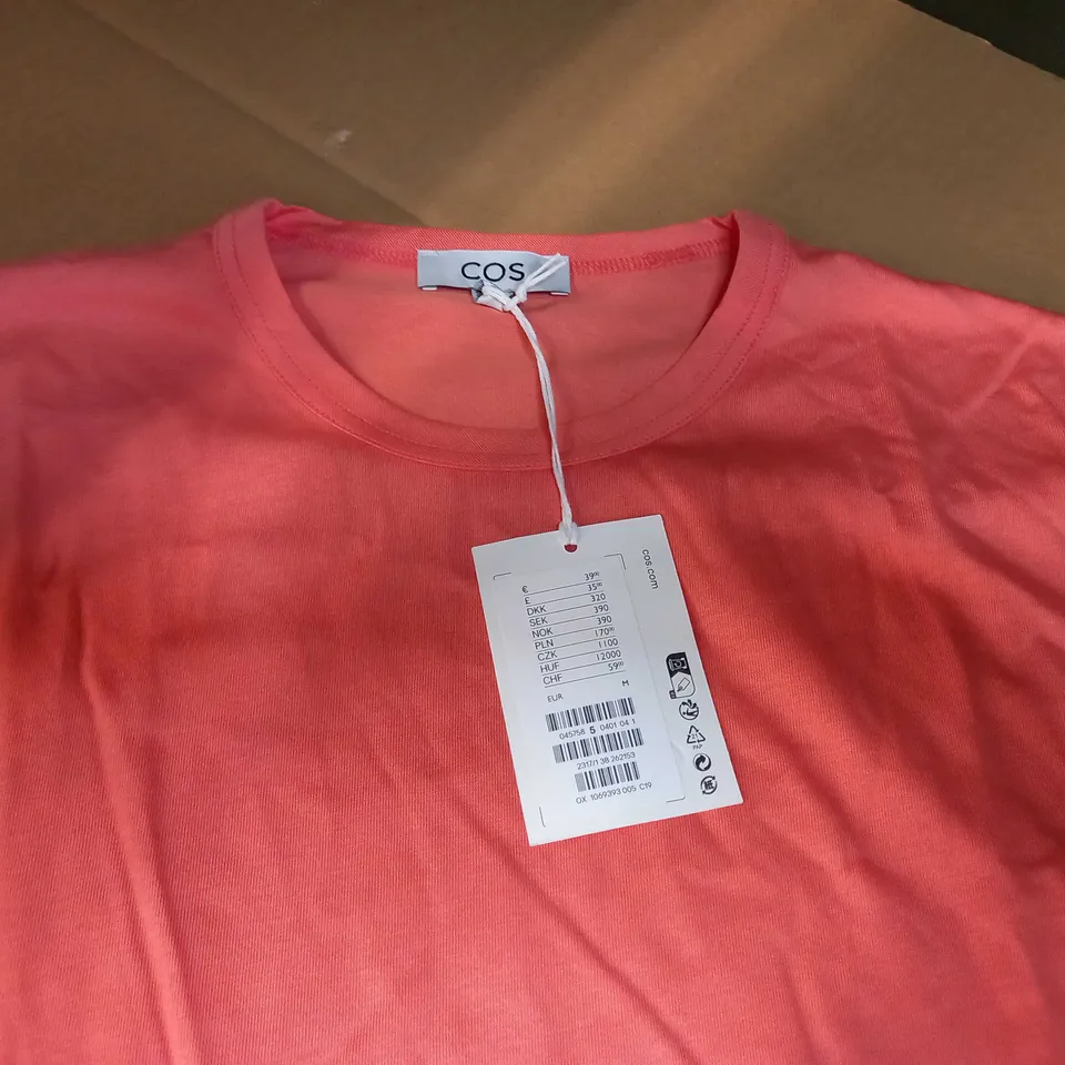 COS PEACH OVERSIZED T-SHIRT - MEDIUM