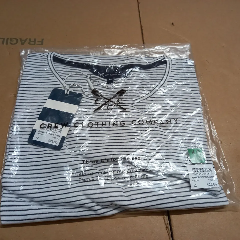 CREW CLOTHING SLUB T-SHIRT - 12