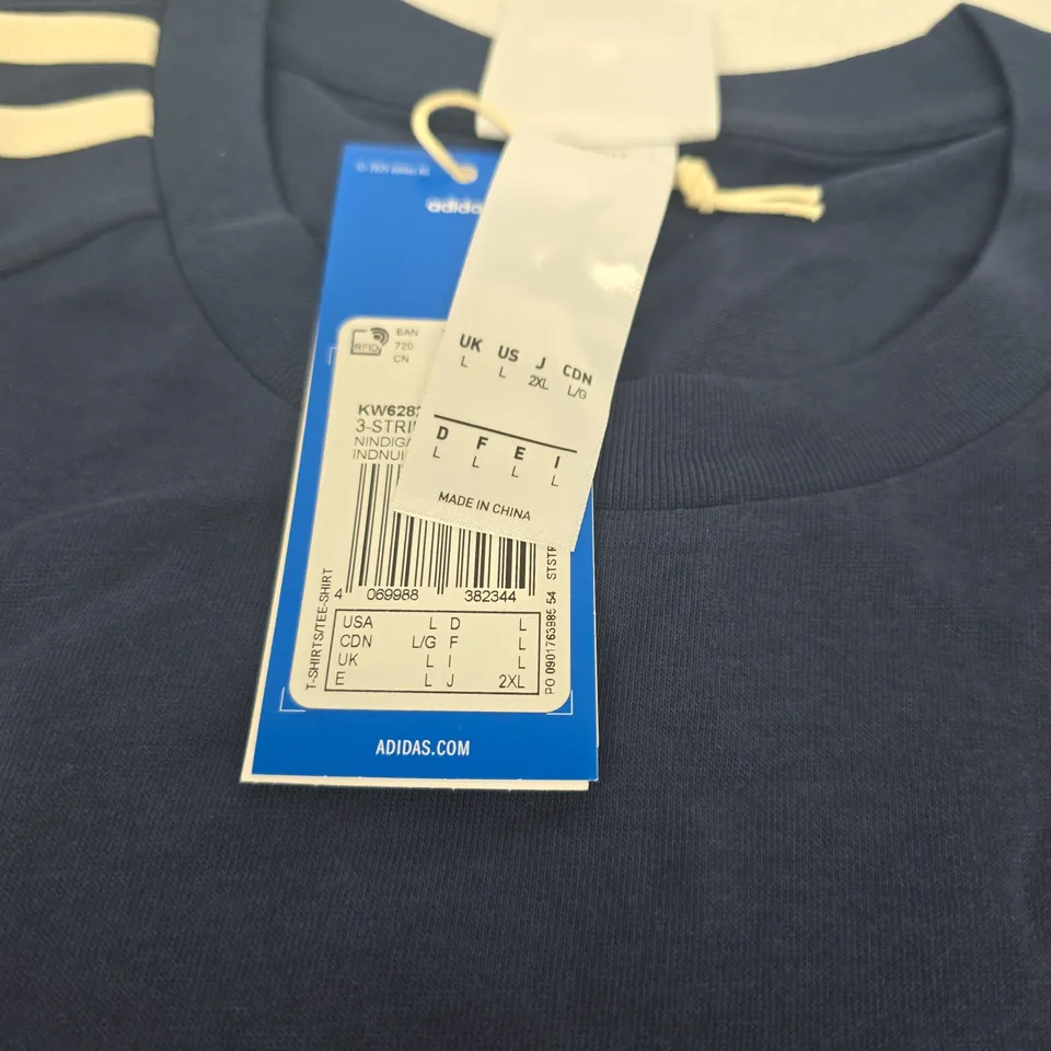 ADIDAS OASIS BLUE T SHIRT LARGE
