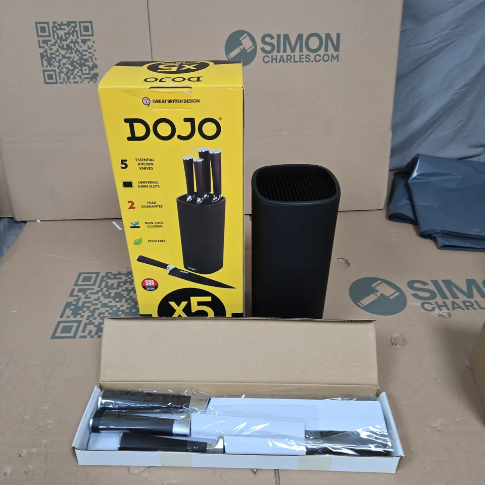 DOJO 5 PIECE KNIFE BLOCK SET 
