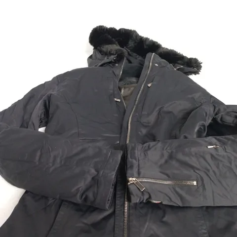 SPYDER WOMEN'S BLACK PUFFER JACKET – UK 6 