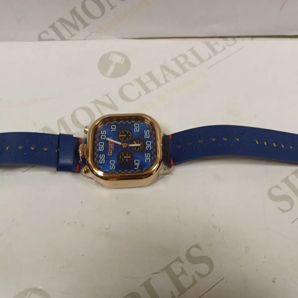 GAMAGES OF LONDON LIMITED EDITION HAND ASSEMBLED VERTICAL ASTUTE AUTOMATIC BLUE WATCH RRP £710