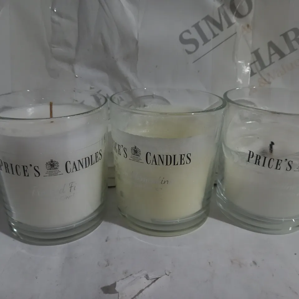 BOXED PRICE'S CANDLES SET OF 10 WINTER JAR CANDLES IN GIFT BOXES