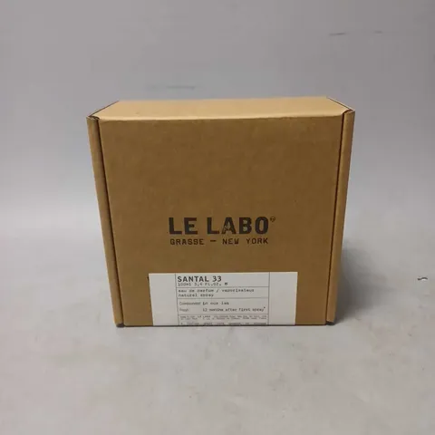 SEALED LE LABO SANTAL 33 EAU DE PARFUM 100ML