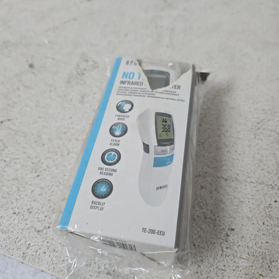 HOMEDICS NO TOUCH INFRARED THERMOMETER – TE-200-EEU (BOXED)