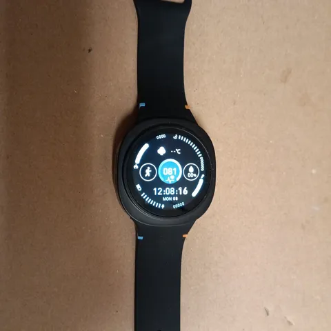 SAMSUNG GALAXY SMART WATCH - BLACK SMARTWATCH WITH SILICONE STRAP