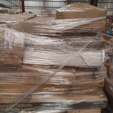 PALLET OF ASSORTED FURNITURE ITEMS INCLUDING LOUNGE CHAIR, GARDEN SET, OUTDOOR TENT, TROLLEY