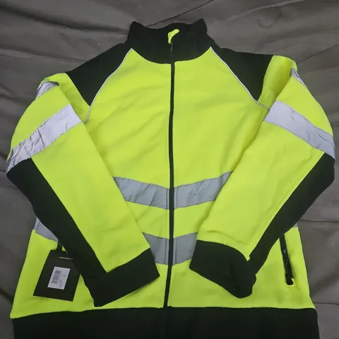 REGATTA HIVIS PRO FLEECE IN YELLOW/NAVY - UK XL