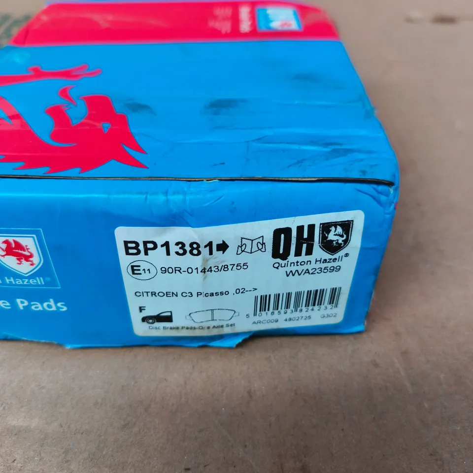 CITROEN C3 PICASSO BRAKE PADS BP1381 – QUINTON HAZELL OH