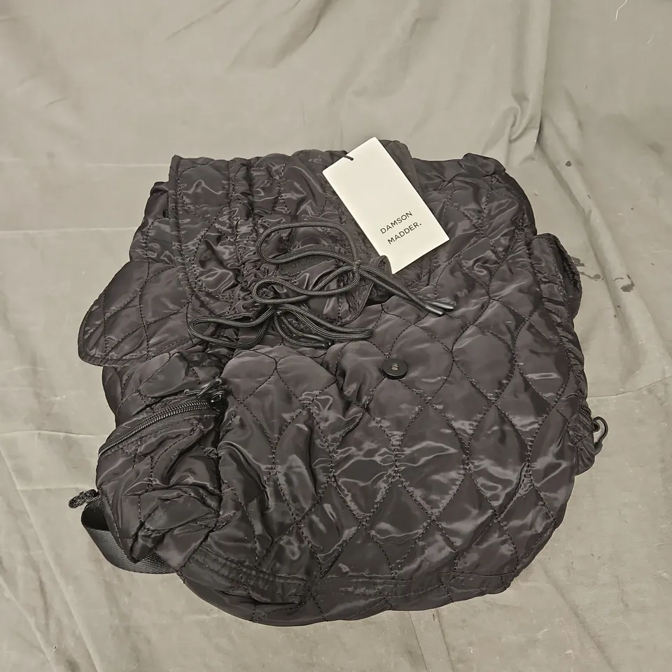 DAMSON MADDER QUILTED BACKPACK IN BLACK ONE SIZE