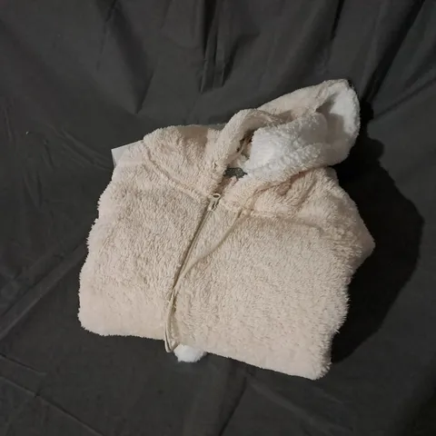 COZEE HOME FLUFFY ONESIE IN CREAM SIZE M 