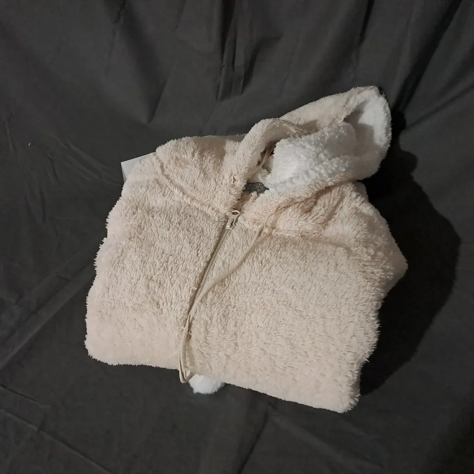 COZEE HOME FLUFFY ONESIE IN CREAM SIZE M 