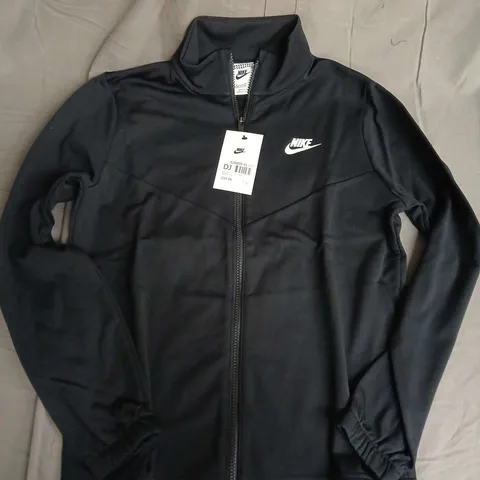 NIKE CHILDRENS POLY TRACKSUIT TOP IN BLACK - 13(XL)