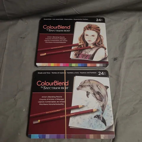 COLOURBLEND BY SPECTRUM NOIR ARTIST'S BLENDING PENCILS – 2x24PC (ESSENTIALS/SHADE AND TONE)