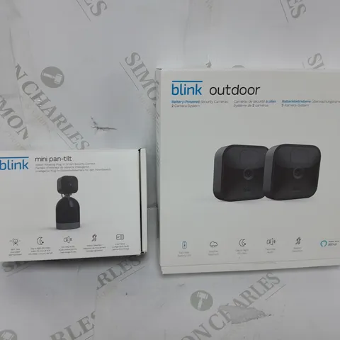 BLINK MINI PAN-TILT CAMERA AND OUTDOOR BATTERY OPERATED CAMERAS