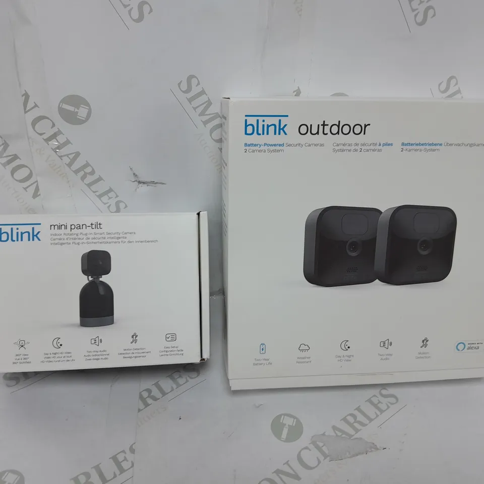 BLINK MINI PAN-TILT CAMERA AND OUTDOOR BATTERY OPERATED CAMERAS