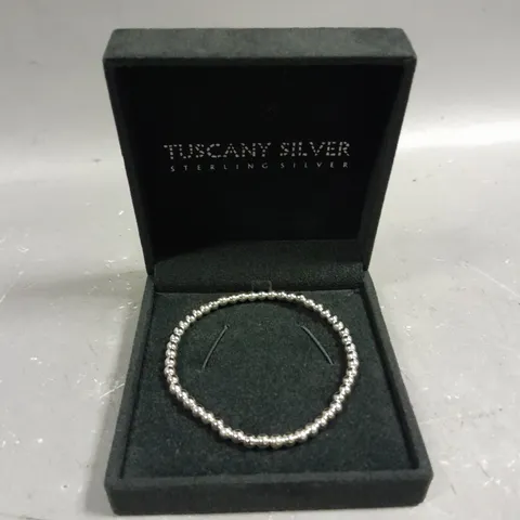 TUSCANY SILVER BEADED BRACELET 
