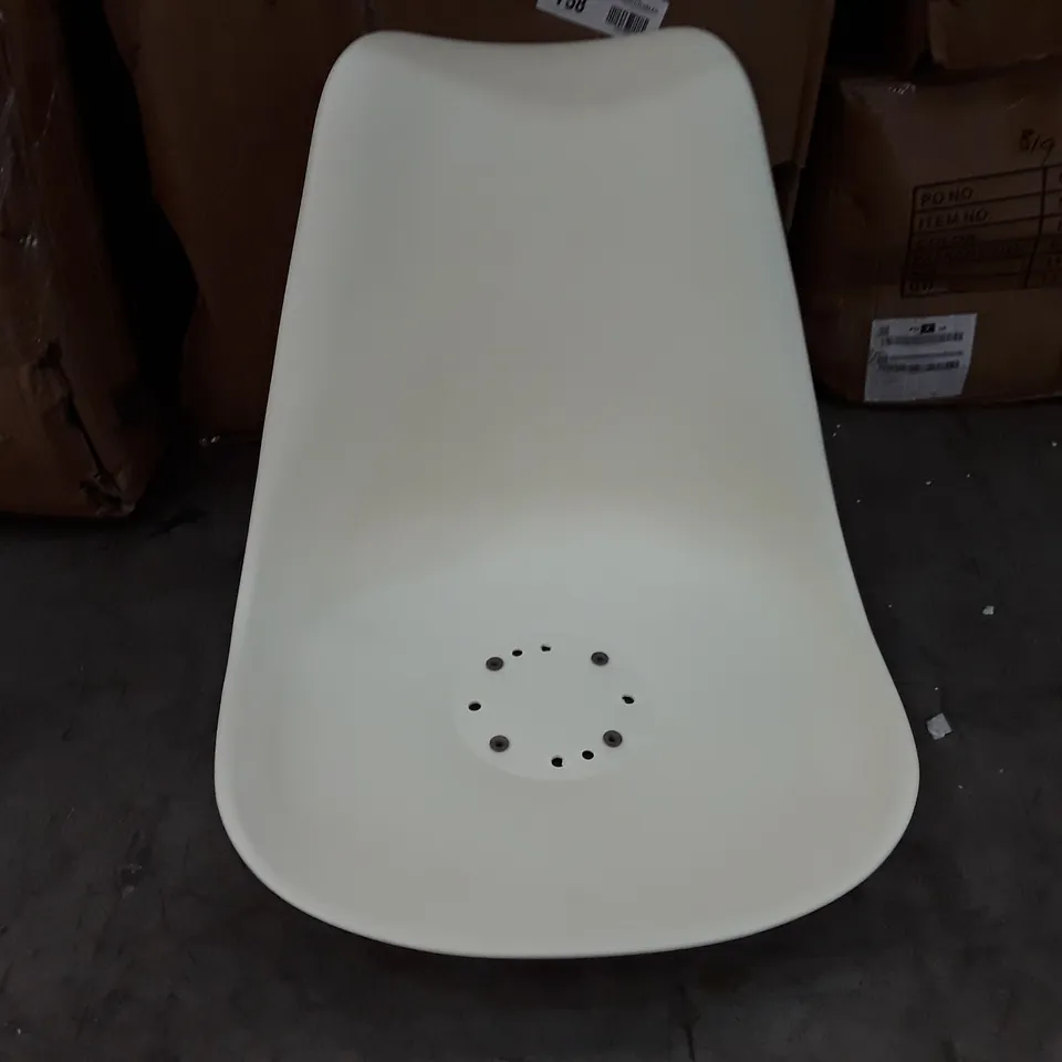 BOXED PAIR WHITE DINING CHAIRS 