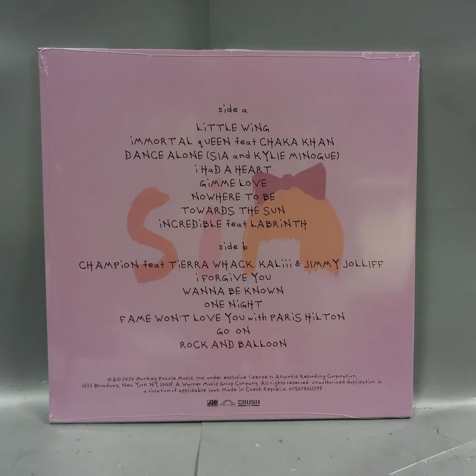 SIA REASONABLE WOMAN CLEAR VINYL