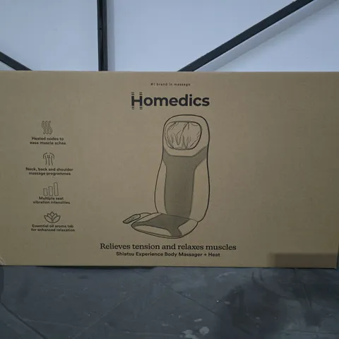 BOXED HOMEDICS SHIATSU EXPERIENCE BODY MASSAGER + HEAT