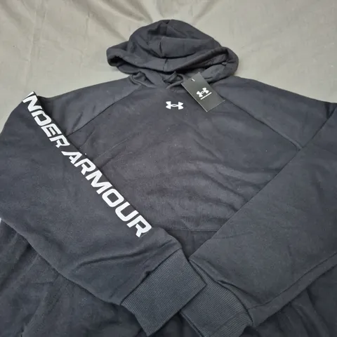 UNDER ARMOUR LOGO HOODIE - SIZE M