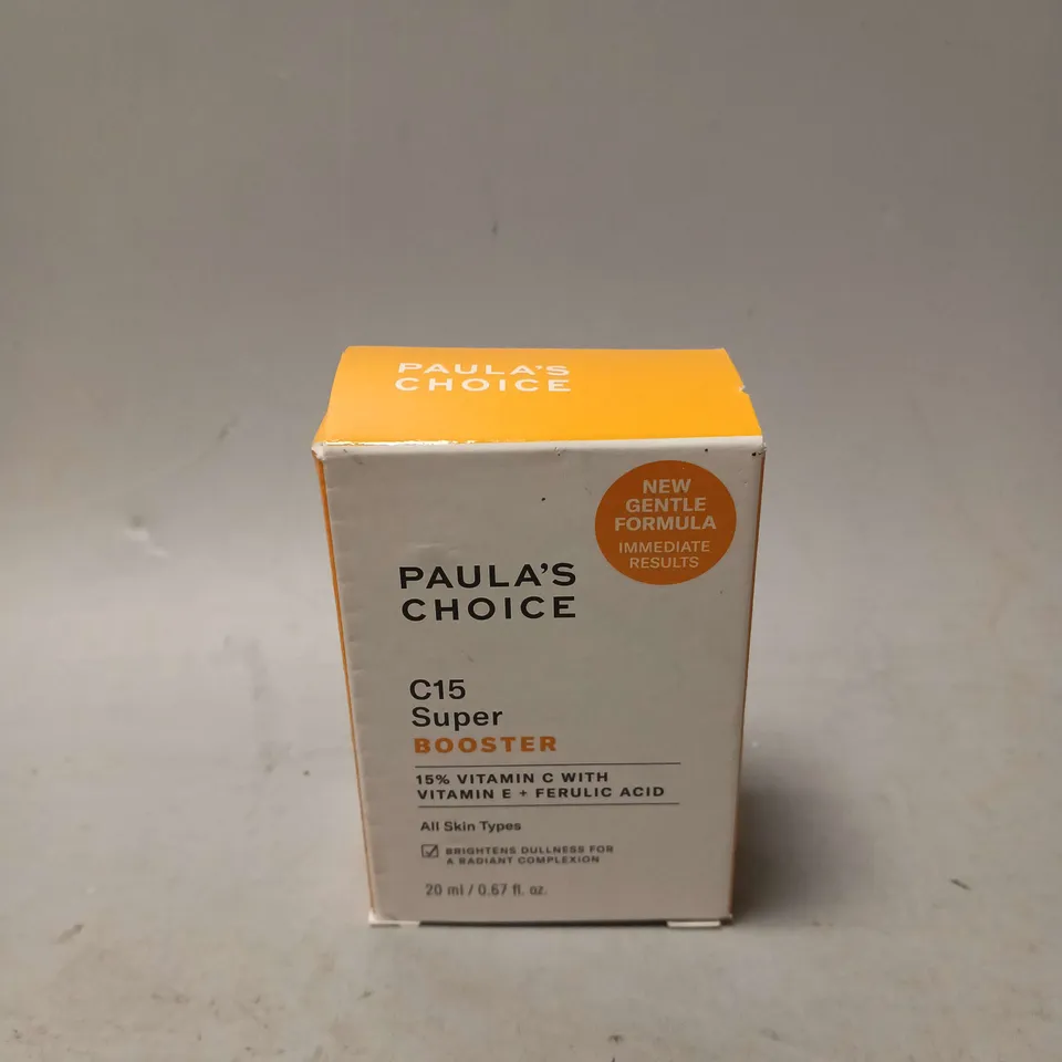 BOXED PAULA'S CHOICE C15 SUPER BOOSTER 15% VITAMIN C, E & FERULIC ACID (20ML)