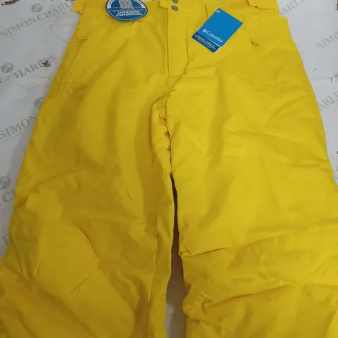 COLUMBIA BUGABOO II PANTS MENS YELLOW PANTS - SMALL