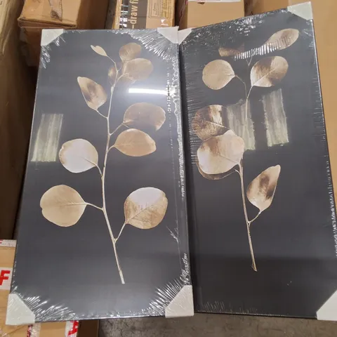 SET OF 3 BRANCH WRAPPED CANVAS PRINTS 