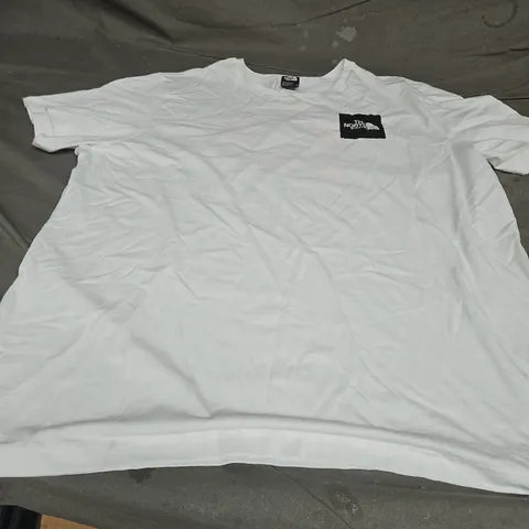 THE NORTH FACE LOGO T-SHIRT, WHITE/BLACK- UK SIZE XXL