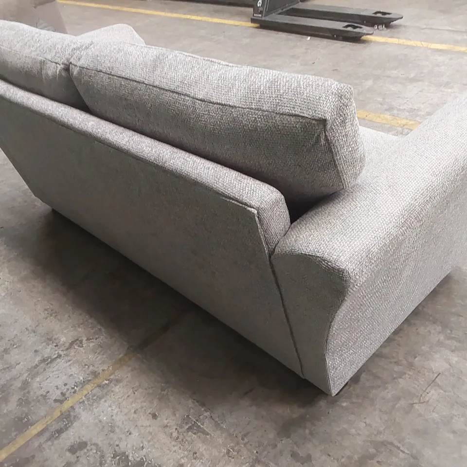 DURY CHUNKY WEAVE 3 SEATER STANDARD BACK SOFA - GREY RRP £649