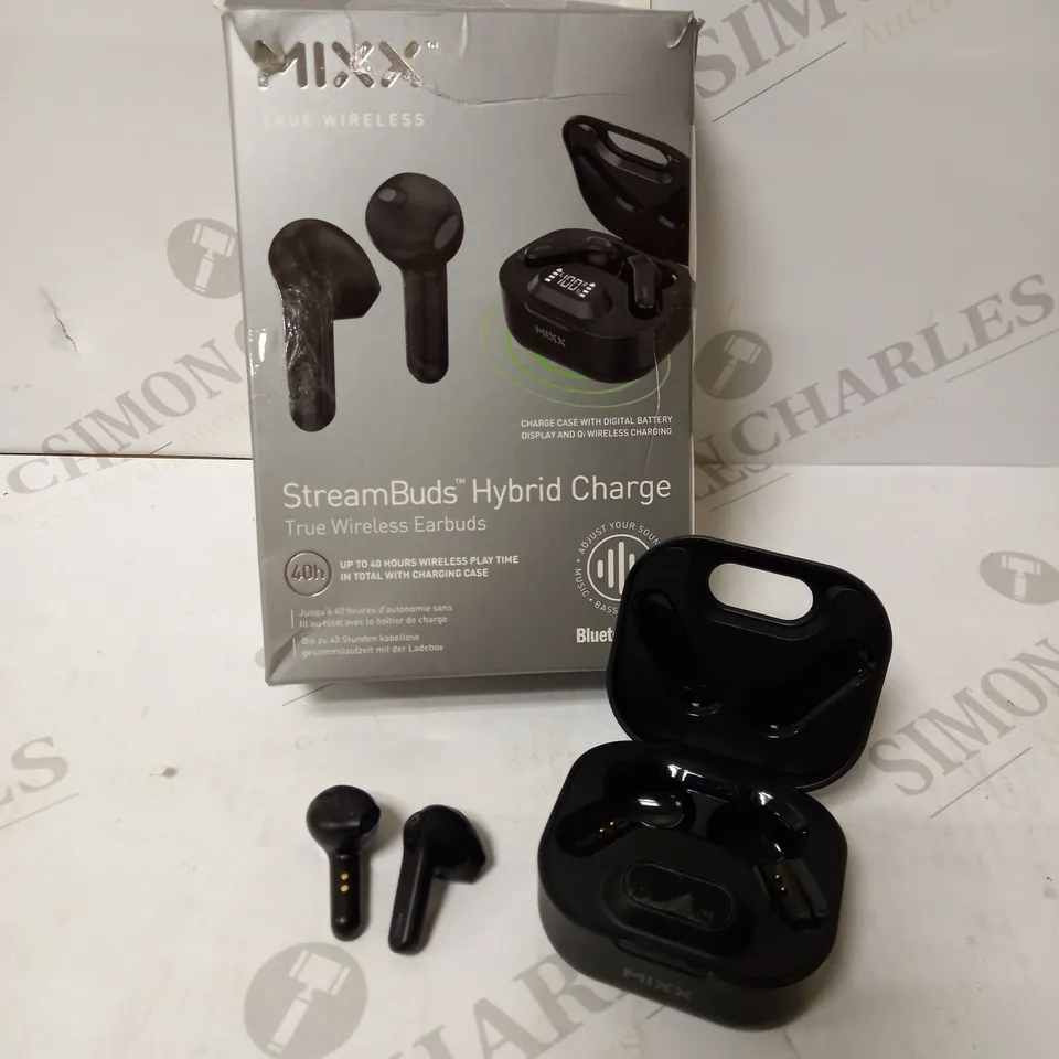 MIXX STREAMBUDS HYBRID CHARGE TRUE WIRELESS EARBUDS