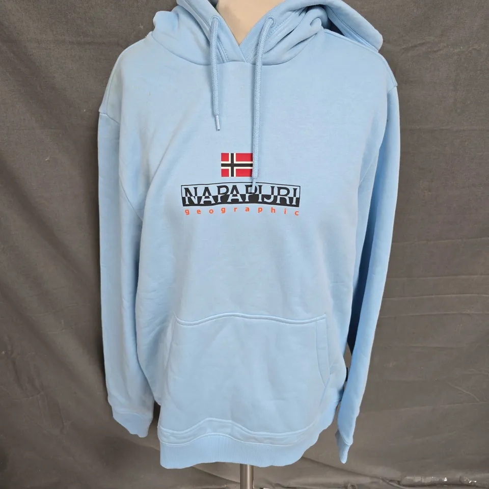 NAPAPIJRI HOODIE IN BLUE SIZE L