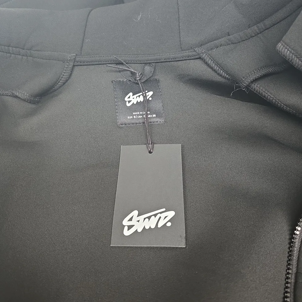 PULL AND BEAR STWD HOODIE – BLACK, UK SMALL