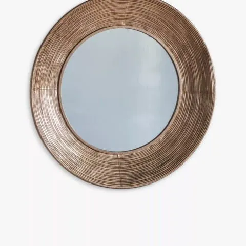 BOXED KNOWLE ROUND CONCAVE GOLD FRAME MIRROR 72cm (1 BOX)