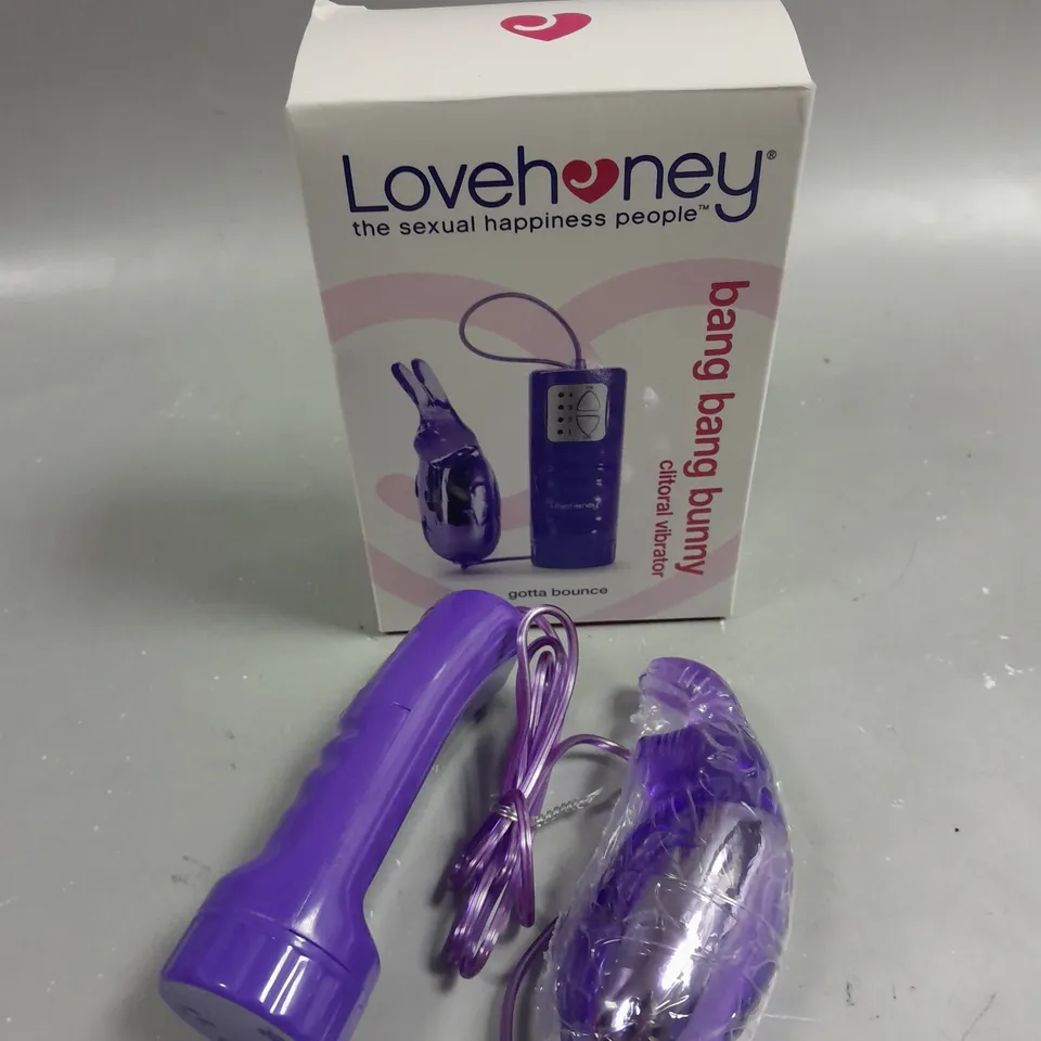 BOXED LOVEHONEY BANG BANG BUNNY CLITORAL VIBRATOR 