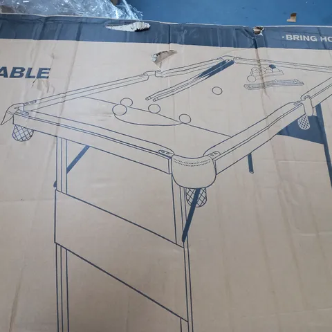 BOXED HY-PRO 4FT6IN SNOOKER AND POOL TABLE - COLLECTION ONLY