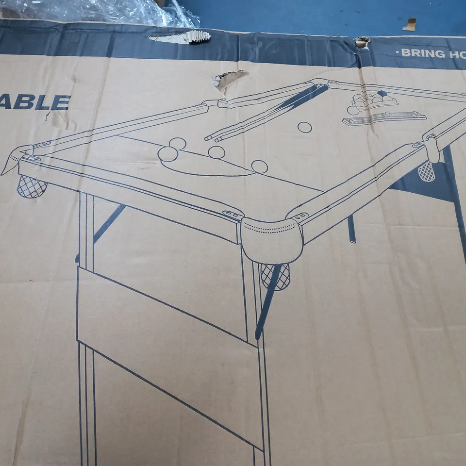 BOXED HY-PRO 4FT6IN SNOOKER AND POOL TABLE - COLLECTION ONLY RRP £99.99