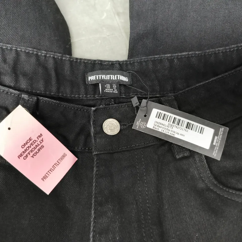 PRETTYLITTLETHING BLACK DENIM JEANS – WOMEN'S SIZE 14