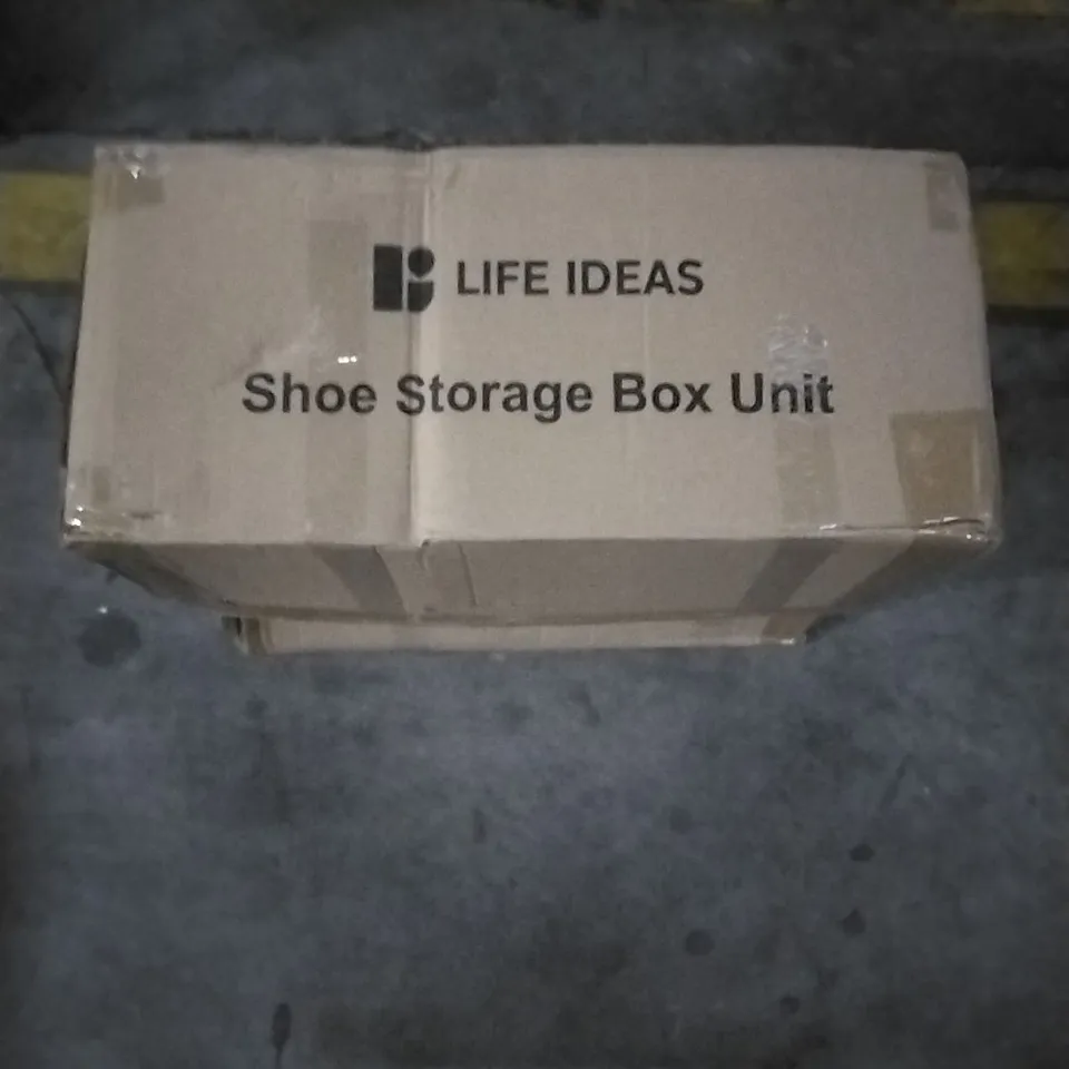 BOXED LIFE IDEAS SHOE STORAGE BOX UNIT SW0495 BLACK 33X23X14CM