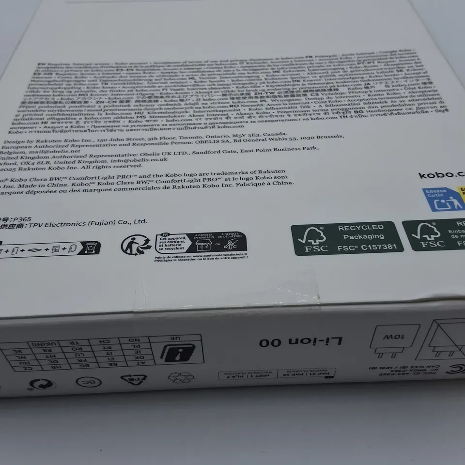 SEALED KOBO CLARA BW E-READER