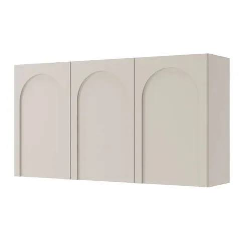 BOXED ARKADIA 3 DOOR SIDEBOARD WITH ROUTED FRONTS 150CM - BEIGE (2 BOXES)