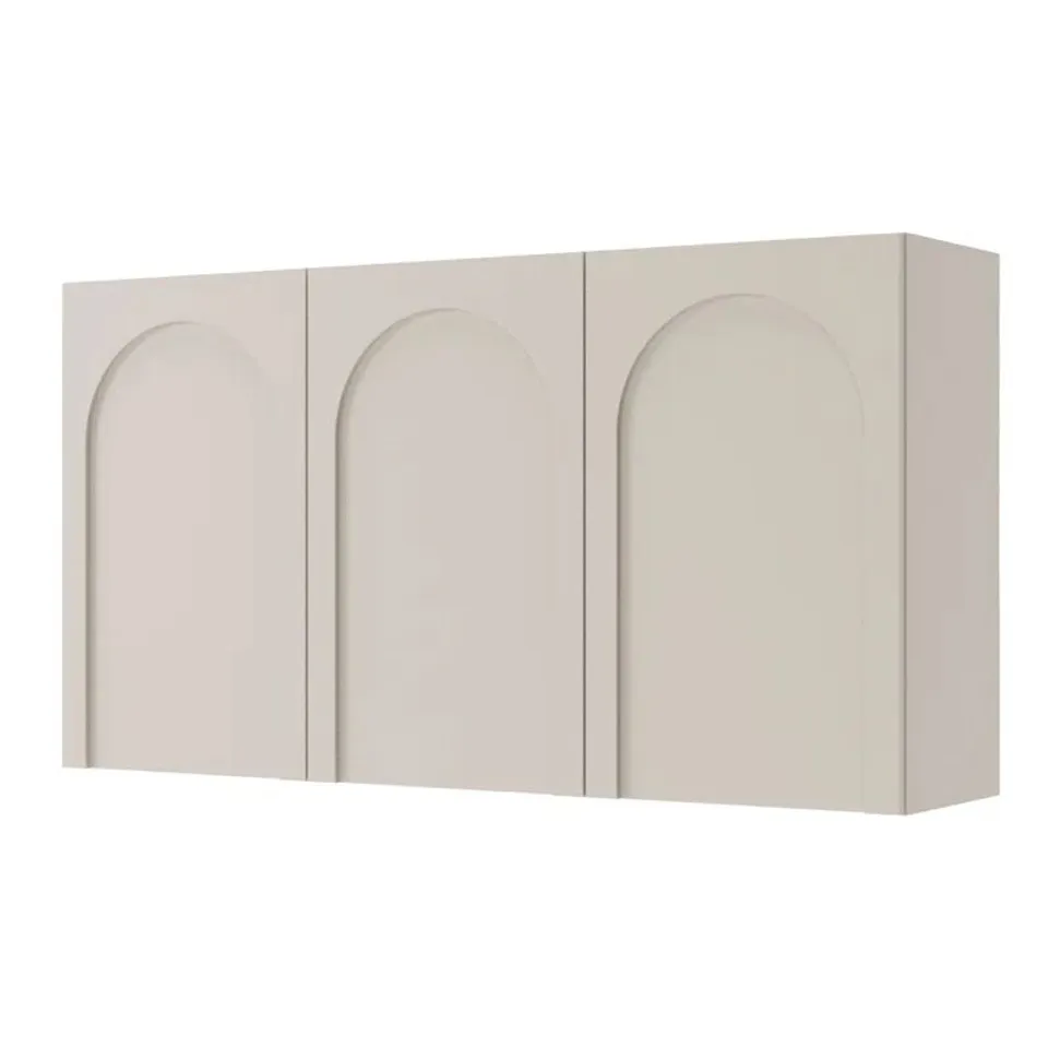 BOXED ARKADIA 3 DOOR SIDEBOARD WITH ROUTED FRONTS 150CM - BEIGE (2 BOXES)