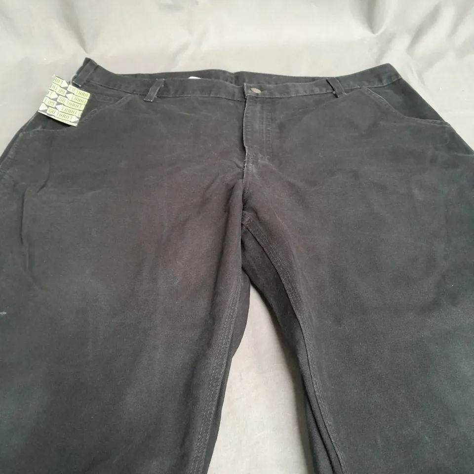 CARHARTT BLACK BAGGY CHINOS - 40X30