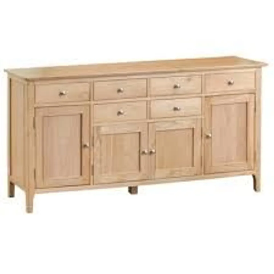 BOXED MAISON NEWBURY 4 DOOR SIDEBOARD - NATURAL // NT-4DS (1 BOX)