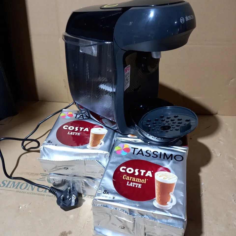 TASSIMO HAPPY POD COFFEE MACHINE & COSTA PODS RRP £139