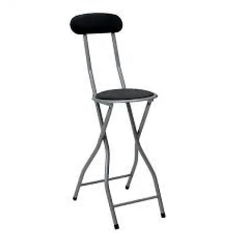 BOXED OYPLA BLACK FOLDING BAR STOOL