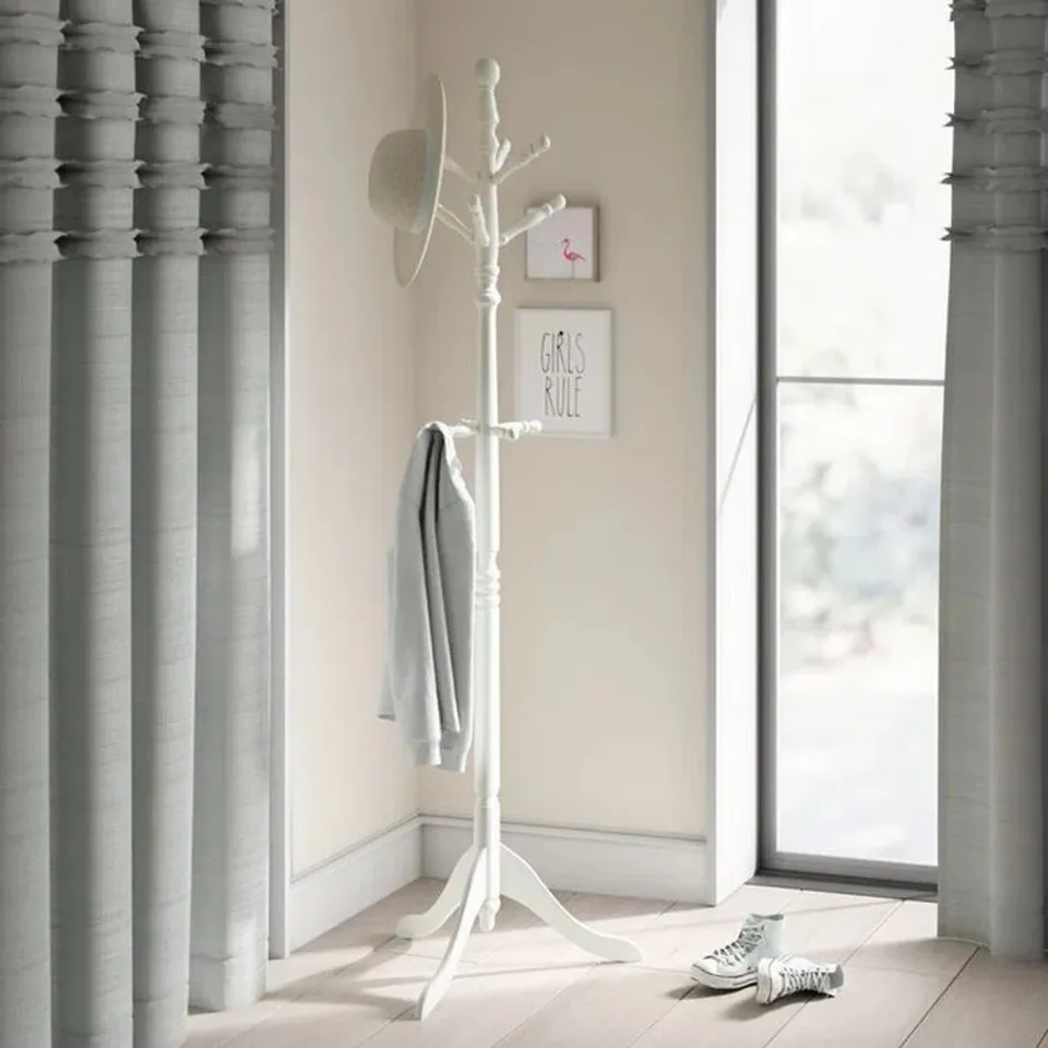 BOXED VALCOUR SOLID WOOD FREE-STANDING COAT STAND