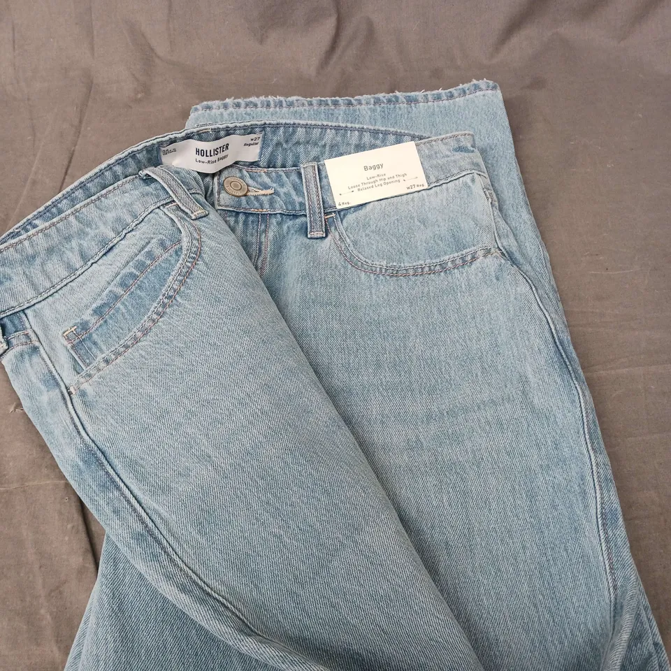 HOLLSITER BAGGY DENIM JEANS - SIZE W27