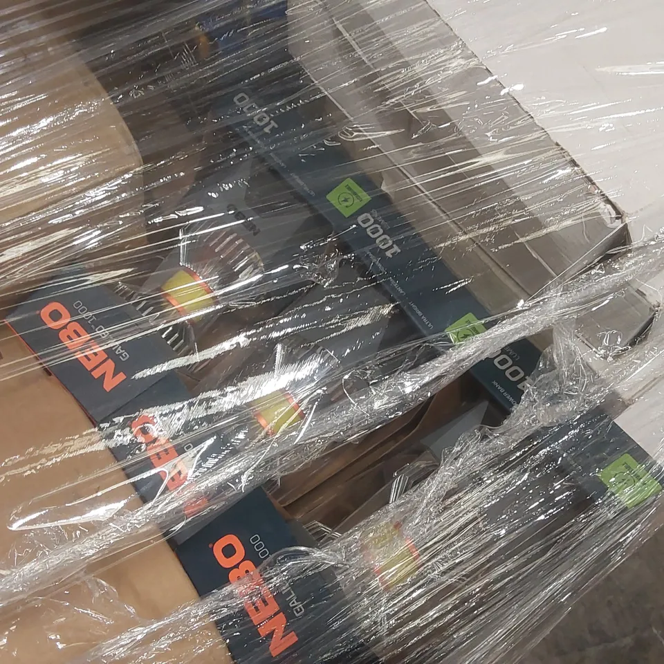 PALLET CONTAINING A VERY LARGE QUANTITY OF ASSORTED ITEMS INCLUDING: DEKS FAN, DESK LAMP, BATH PANEL, 2000W FAN HEATER, NEBO ULTRA BRIGHT LANTERN/POWERBANK ECT