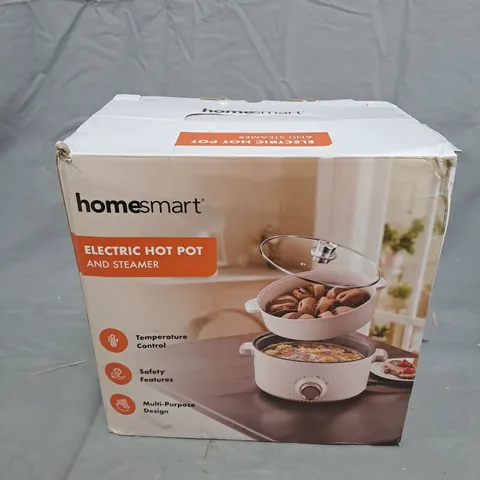 HOMESMART ELECTRIC HOT POT AND STEAMER – BOXED